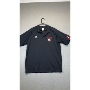 Holton Red Devils Polo Shirt Mens Large Black Football‎ Adidas Climacool